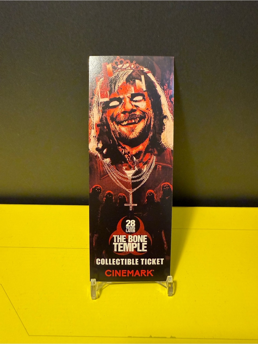 28 Years Later- THE BONE TEMPLE- CINEMARK Ticket Card- Limited  Edition PROMO